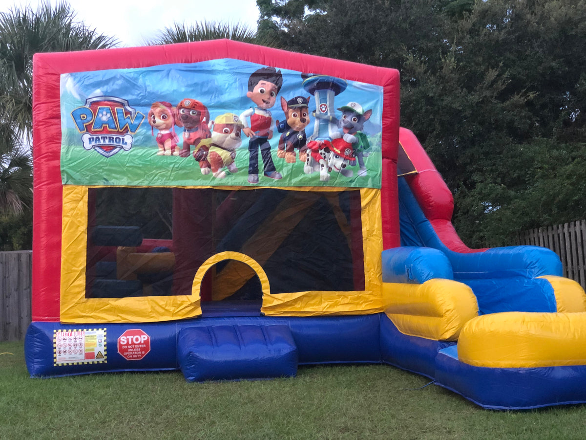 Paw Patrol HUGE COMBO: Water Slide and Bounce House